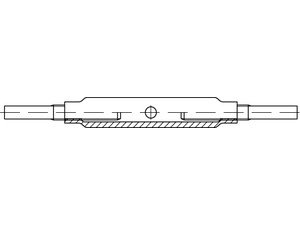 DIN 147 Spannschlösser Stahl SP AE M 20 galvanisch v von Potsdamer Schrauben