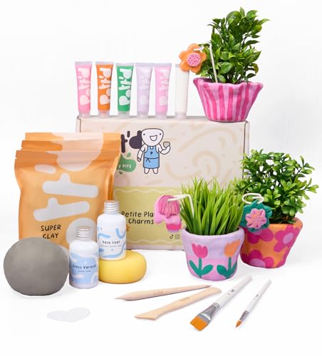 Pott'd Mini-Töpfer-Sets | Lufttrocknendes Töpferset für Erwachsene | Mit Farben, Töpferwerkzeugen und lufttrocknendem Ton ganz ohne Brennen | KOSTENLOSE Online-Anleitung | Perfekt für Anfänger Pott'd Mini-Töpfer-Sets | Lufttrocknendes Töpferset für Erwachsene | Mit Farben, Töpferwerkzeugen und lufttrocknendem Ton ganz ohne Brennen | KOSTENLOSE Online-Anleitung | Perfekt für Anfänger von Pott'd