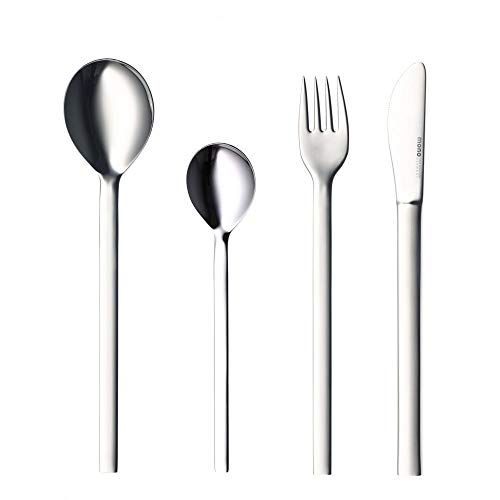 mono-a Besteck-Set 60793, 4-teilig, Messer kurze Klinge, hochglanz poliert von Pott