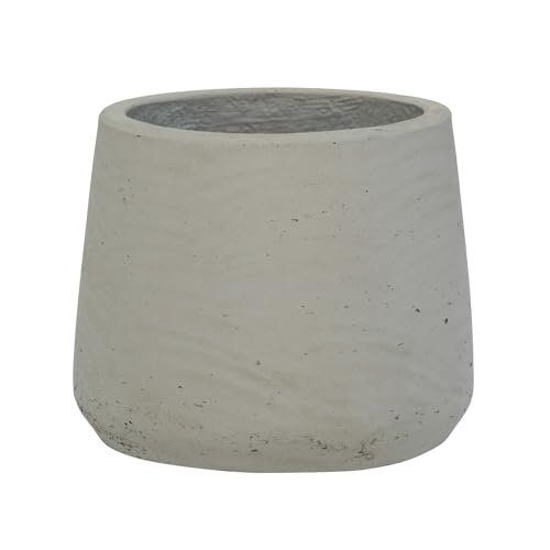 Pottery Pots Patt S, Grey Washed: Modern fiberclay Planter with a Characteristic Finish. Ideal for Indoor and Outdoor. (Product dimentions 13.5 x H 11) von Pottery Pots