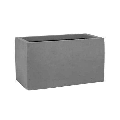 Pottery Pots Plant Pot Mini Jort XXS, Grey | L: 20 x W: 10 x H: 11 von Pottery Pots