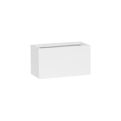 Pottery Pots Plant Pot Mini Jort XXS, Matte White | L: 20 x W: 10 x H: 11 von Pottery Pots