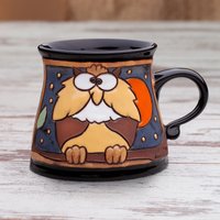 Eulen Becher, Lustige Kinderbecher, Tiere Kaffeetasse, Teebecher, Keramikbecher, Handgemachter Eulenbecher, Tierbecher, Kaffeebecher, Teetasse von PotteryPapas