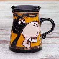 Handgemachte Keramiktasse Mit Esel, Keramiktasse, Tassen, Lustige Kaffeetasse, Teetasse, Kindertasse, Tasse Kinder, Niedliche Tassen von PotteryPapas