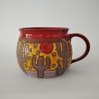 Kaktus Tasse, Handgemachte Tasse Mit Kaktus, Arizona Keramik Handgemacht, Becher Keramik, Einzigartige Kaffeetasse, Geschenk, Texas Geschenk von PotteryPapas