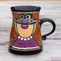 Keramik Becher, Frosch Becher Handgemacht, Tasse Für Weihnachten, Tiere Tasse, Lustige Kaffeetasse, Kinder Ton Handgemacht von PotteryPapas