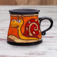 Keramik-Becher, Schnecke Becher, Keramik Handgemachte Tasse, Tier Becher Keramik, Einzigartige Kaffeebecher, Kinder-Becher, Lustige von PotteryPapas