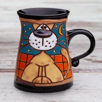 Keramiktasse, Teetasse, Katzentasse, Unikat Becher, Keramik Und Keramik, Tiere Kaffeebecher, Lustige Kindertasse, Katzen Liebhaber Tasse, Tassen von PotteryPapas