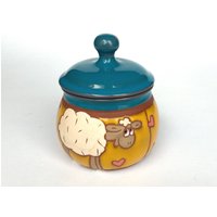 Zuckerdose Aus Keramik, Mit Deckel, Salzdose, Lustige Aufbewahrungsbox, Einzigartige von PotteryPapas