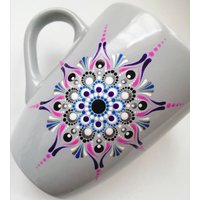 Kaffeebecher Mit Mandala | Handbemalter Keramikbecher - Dein Einzigartiger Begleiter Für Kaffeegenuss von PoudyArt