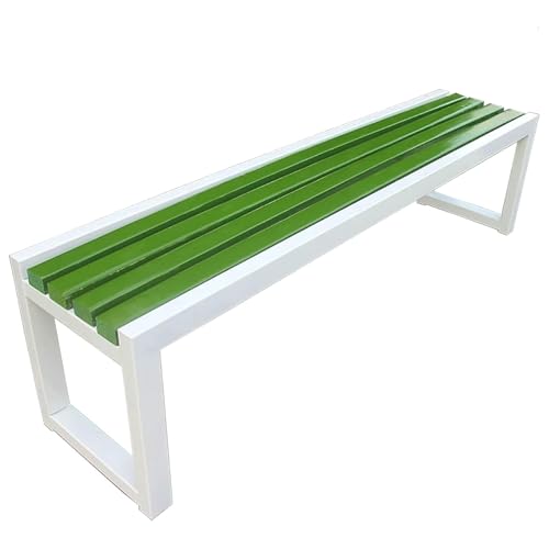 Pounjsd Gartenbänke Wetterfest 120cm/47.25in | holzbank Outdoor 3 Sitzer | holzbank Garten | Balkon sitzbank für Balkon Terrasse Garten Ohne Rückenlehne Oder Armlehnen von Pounjsd