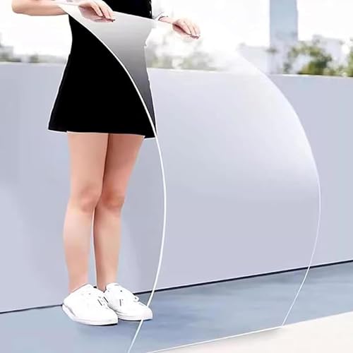 Pounjsd Transparente Polycarbonat-Dachplatte 0.8×10m, Polycarbonatplatten Kunststoff Dachplatte, Uv-beständige Platten, dachplatten kunststoff wetterfest Für Gewächshaus Terrassen Balkon Sicherer von Pounjsd