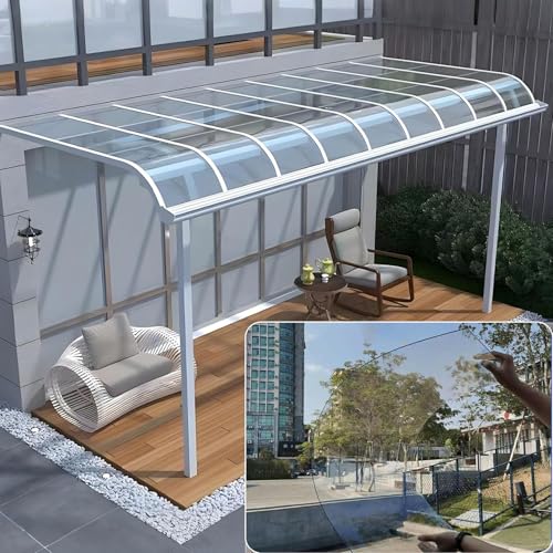 Pounjsd Transparente Polycarbonat-Dachplatte 0.8×8m, Polycarbonatplatten Kunststoff Dachplatte, Uv-beständige Platten, dachplatten kunststoff wetterfest Für Gewächshaus Terrassen Balkon Sicherer Pounjsd Transparente Polycarbonat-Dachplatte 0.8×8m, Polycarbonatplatten Kunststoff Dachplatte, Uv-beständige Platten, dachplatten kunststoff wetterfest Für Gewächshaus Terrassen Balkon Sicherer von Pounjsd