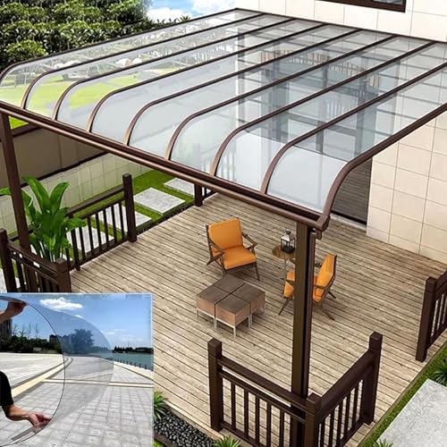 Pounjsd Transparente Sonnenscheinplatte 1.22×15m, Polycarbonatplatten Polycarbonat-Dachplatte, regenfeste Platte, gewächshaus außen, Diy-Tunnel Gewächshausabdeckung, Für Garten,Frühbeet,Vordächern Pounjsd Transparente Sonnenscheinplatte 1.22×15m, Polycarbonatplatten Polycarbonat-Dachplatte, regenfeste Platte, gewächshaus außen, Diy-Tunnel Gewächshausabdeckung, Für Garten,Frühbeet,Vordächern von Pounjsd