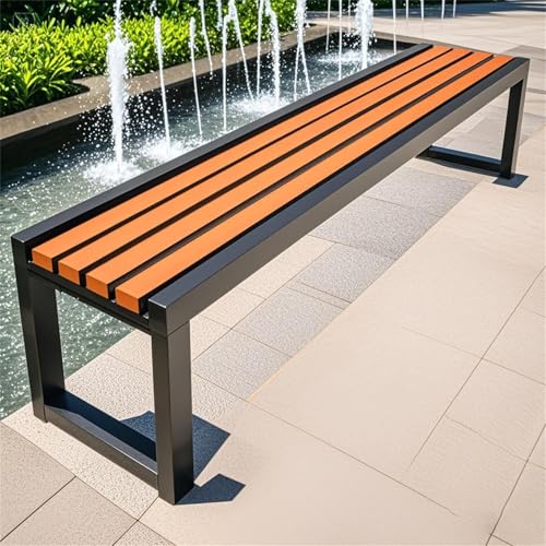 Pounjsd gartenbank Holz wetterfest, holzbank Garten, modern Bank, Parkbank in Mehreren Farben, blumenbank,balkonmöbel Kleiner Balkon Für Veranda Terrasse Und Hof Ohne Lehne Sitzbank 80×40×45cm von Pounjsd