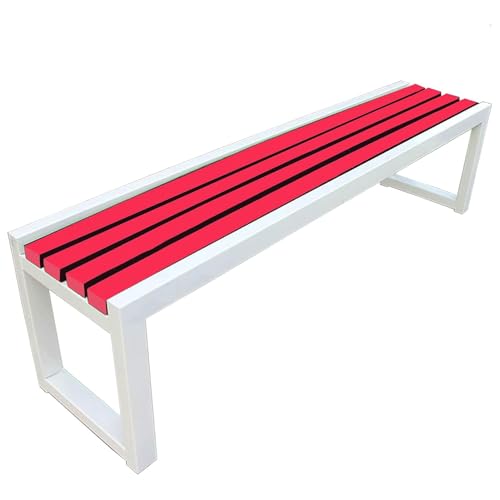 Pounjsd gartenbank Holz wetterfest, holzbank Garten, modern Bank, Parkbank in Mehreren Farben, blumenbank,balkonmöbel Kleiner Balkon Für Veranda Terrasse Und Hof Ohne Lehne Sitzbank 80×40×45cm von Pounjsd
