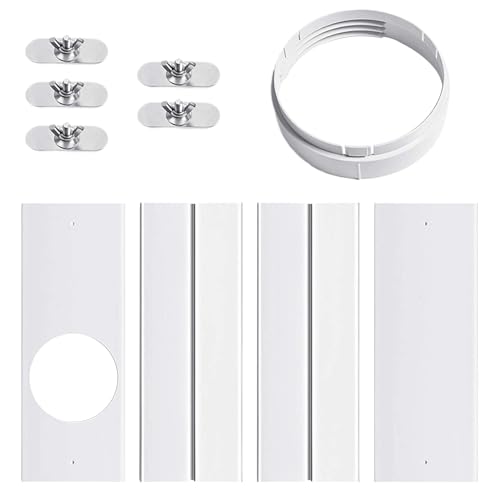 Klima Abluftschlauch Fensteradapter Klimaanlage Mobil Fensterabdichtung Klimagerät Fensterabdichtung Für Schiebefenster | 150mm Anschluss | Ohne Bohren Montierbar | Wärmedämmend von Poupangke