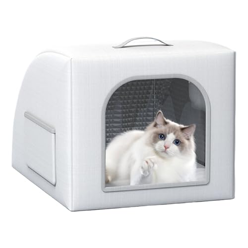 Kühlendes Katzenhaus Für Draußen - Isolierte Kühlhütte Eisschutz | Wetterfeste Transportable Höhle Mit Kühlakkus Für Camping Terrasse Reisen Balkon Kühlendes Katzenhaus Für Draußen - Isolierte Kühlhütte Eisschutz | Wetterfeste Transportable Höhle Mit Kühlakkus Für Camping Terrasse Reisen Balkon von Poupangke