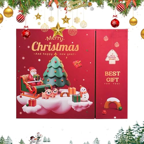 Leere Weihnachts Adventsbox,12 Tage Countdown Kalender Boxen Zum Befüllen - Leere Countdown Kalender Behälter für Ferienhaus Familientreffen Festliche Feier Weihnachtsfeier von Poupangke