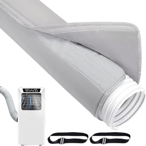 Mobile Klimagerät Schlauchabdeckung, Abluftschlauch Isolierung, Mit 2 Verstellriemen Isolierhülle Für Lüftungsrohre Im Haus Am Wand Outdoor Mobile Klimagerät Schlauchabdeckung, Abluftschlauch Isolierung, Mit 2 Verstellriemen Isolierhülle Für Lüftungsrohre Im Haus Am Wand Outdoor von Poupangke
