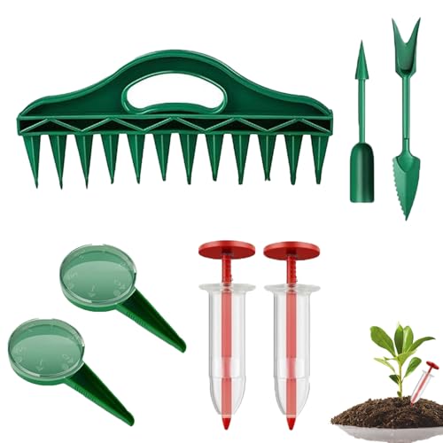 Pflanzhilfe Für Sämlinge & Setzlinge, Tragbarer Gartenhelfer Zum Säen & Verteilen, Handliches Streugerät Für Garten, Blumenkübel, Terrasse & Beet von Poupangke