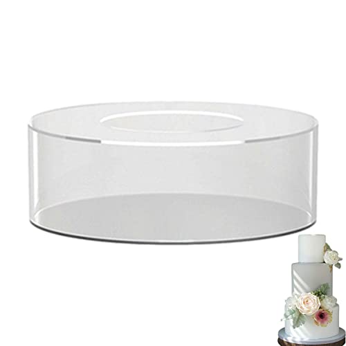 Poupangke Acryl-kuchenständer, Acryl Befüllbarer Tortenständer, Kuchentrenner Tortentrenner Acryl Zur Erhöhung Kuchen, Zylinder Display Riser Display Box, Herzstück Für Hochzeit Geburtstagsfeier von Poupangke