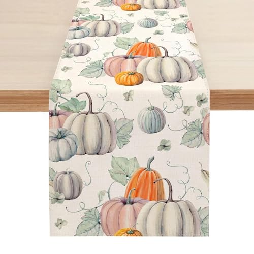 Poupangke -Tischläufer, -Ernte-Tischläufer,blätter und se | 13 x 108 Zoll saisonale -Küchen-Essdekoration, Ernte--Läufer für - oder Dekorationen Poupangke -Tischläufer, -Ernte-Tischläufer,blätter und se | 13 x 108 Zoll saisonale -Küchen-Essdekoration, Ernte--Läufer für - oder Dekorationen von Poupangke
