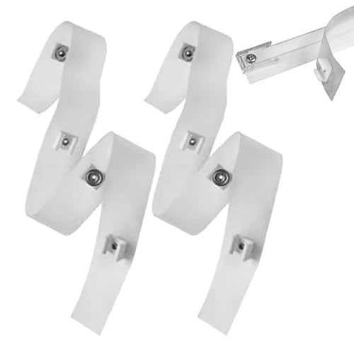 Poupangke Transparentes Gleitband für Wohnmobile, Gleitband für Wohnmobilvorhänge | Gleitband für Gardinenstangen | 2 Stück Gleitband für Wohnmobil-Vorhänge zur Verwendung mit Decken- oder von Poupangke