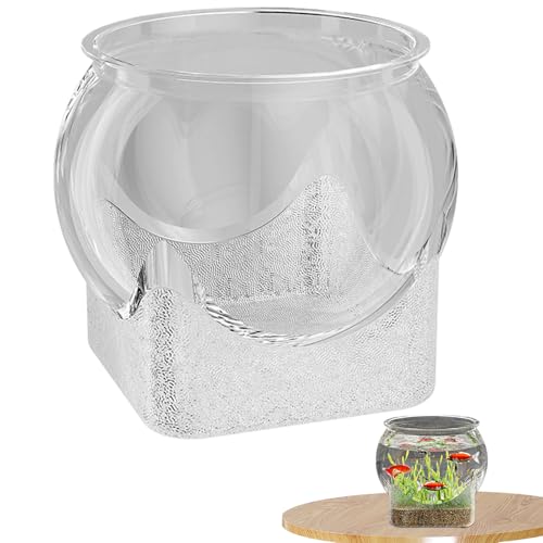 Rundes Kugelaquarium, Klarsicht Betta Behältnis, Pflanzschale Deko Für Haus Bad Schlafzimmer Kinderzimmer Schreibtisch Arbeitsplatz Wohnheim Rundes Kugelaquarium, Klarsicht Betta Behältnis, Pflanzschale Deko Für Haus Bad Schlafzimmer Kinderzimmer Schreibtisch Arbeitsplatz Wohnheim von Poupangke