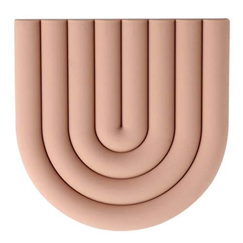 Poupangke Silikon Topflappen Untersetzer Matte, Regenbogen Silikonuntersetzer Für Heiße Töpfe Und Pfannen, Hitzebeständige Matte, Multifunktionale Topf Untersetzer Für Heiße Pfannen Und Löffelablage von Poupangke