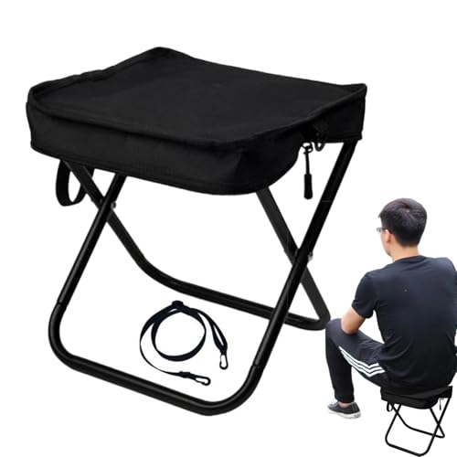 Stühle Für Draußen,Kompakter Tragbarer Sitz Für Draußen | Leichte Sitzgelegenheit Mit Trageriemen Für Camping Angeln Grillen Garten Picknick von Poupangke