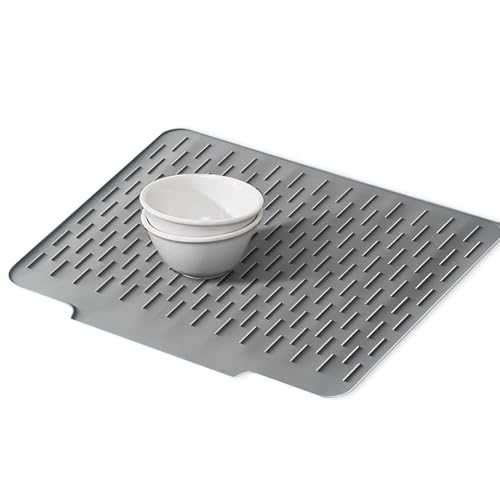 Trockenmatte - Silikon Spültrocknermatte für die Küche,Wasserdrainage faltbare Matte rutschfest für Babyflaschen Besteck Teller Schüsseln Essenszubereitung Trockenmatte - Silikon Spültrocknermatte für die Küche,Wasserdrainage faltbare Matte rutschfest für Babyflaschen Besteck Teller Schüsseln Essenszubereitung von Poupangke