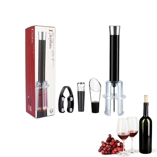 2024 Wino The Go Wine Opening Set | Weinöffner Luftdruck Korkenzieher | Weinöffner Mit Luftpumpe | Weinflaschenöffner-Pumpe | Wino The Go Weinöffnungsset von Povanjer