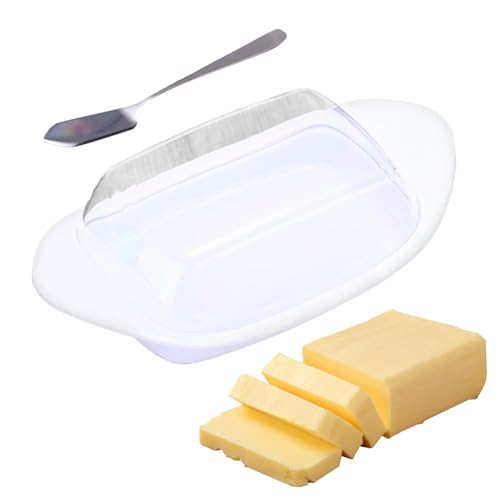 Aufbewahrung von Butter | Butterhalter in Form eines Bootes für Theke mit transparentem Deckel – Tablett für Butterbrot, Wurstbehälter mit Deckel, Aufbewahrungsbehälter Aufbewahrung von Butter | Butterhalter in Form eines Bootes für Theke mit transparentem Deckel – Tablett für Butterbrot, Wurstbehälter mit Deckel, Aufbewahrungsbehälter von Povanjer