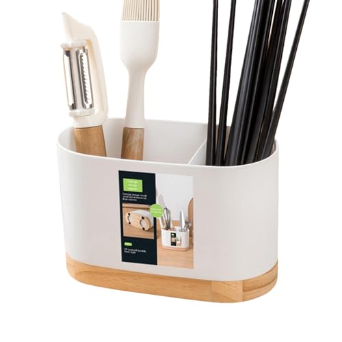 Besteckbehälter, Besteckhalter, Essstäbchenhalter, Essstäbchenhalter und Küchenstrohhalm mit Abtropfgestell, rostfreier Besteckabtropfständer zum Trocknen oder Aufbewahren Besteckbehälter, Besteckhalter, Essstäbchenhalter, Essstäbchenhalter und Küchenstrohhalm mit Abtropfgestell, rostfreier Besteckabtropfständer zum Trocknen oder Aufbewahren von Povanjer