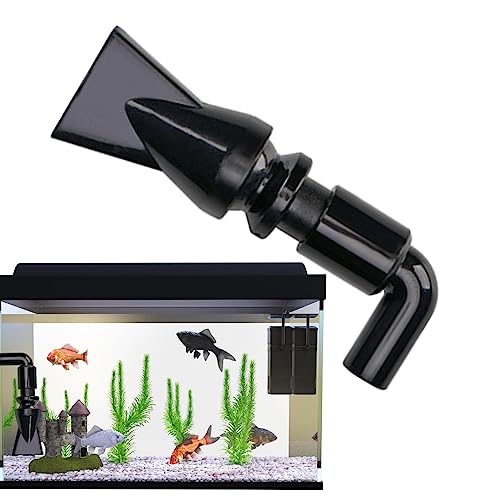 Entenschnabeldüse für Aquariumpumpe | 360 ° verstellbare Entenschnabeldüsen - Zubehör für Aquarien, Flache Wasserströmungen für Aquarium, Anschluss von Povanjer