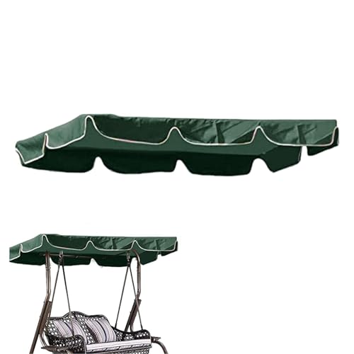 Ersatz-Schaukelstuhl-Überdachung, 2- oder 3-Sitzer-Gartenschaukelsitz-Abdeckung, wasserdicht, winddicht, UV-beständig, reißfest, Gartenmöbel-Abdeckung, für den Außenbereich von Povanjer