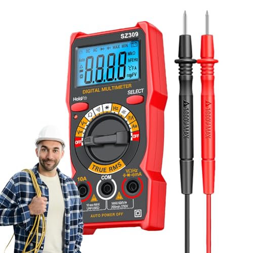 Kapazitätsmesser, Widerstandsmessgerät, Intelligenter Spannungsprüfer, präzise Messung des hintergrundbeleuchteten LCD-Multimeters des Multimeters, Multimeter für den Heimgebrauch, 1999 von Povanjer