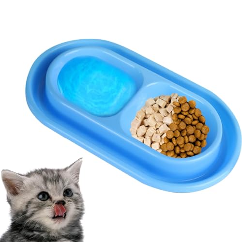Katzennäpfe für Futter und Wasser, doppelter Futternapf für Haustiere | Set mit Wasser- und Futternäpfen für Haustiere | Geschirr für Futter und Wasser, Schüssel Katzennäpfe für Futter und Wasser, doppelter Futternapf für Haustiere | Set mit Wasser- und Futternäpfen für Haustiere | Geschirr für Futter und Wasser, Schüssel von Povanjer