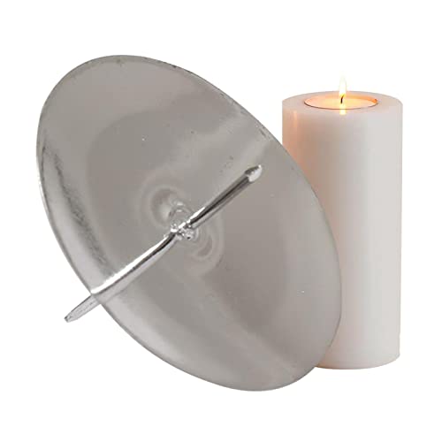 Povanjer Kerzenhalter,4 Stück Eisenplatten-Kerzenhalter mit Dorn - Kerzenteller, dekorativer Eisensäulenkerzenhalter, Kerzenständer für Wachskerzen, Par, Heimdekoration Povanjer Kerzenhalter,4 Stück Eisenplatten-Kerzenhalter mit Dorn - Kerzenteller, dekorativer Eisensäulenkerzenhalter, Kerzenständer für Wachskerzen, Par, Heimdekoration von Povanjer