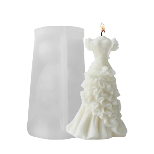 Kerzenherstellung Formen, Hochzeitskleid Silikonform - Machen Sie eine Seifenform für Hochzeitskleid | Epoxidharz Formen für Hochzeitskleid Formen Kerzenherstellung Formen, Hochzeitskleid Silikonform - Machen Sie eine Seifenform für Hochzeitskleid | Epoxidharz Formen für Hochzeitskleid Formen von Povanjer