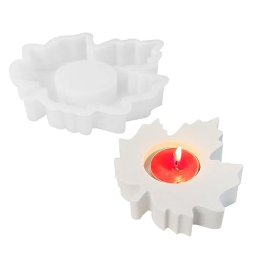 Kerzenständer Silikonform, Kerzenhalter Form, Antihaft-Ahornblätter Kerzenhalter Silikonform | Multifunktionale Blattform, flexibel und wiederverwendbar, für Kerzen, Kerzenständer Silikonform, Kerzenhalter Form, Antihaft-Ahornblätter Kerzenhalter Silikonform | Multifunktionale Blattform, flexibel und wiederverwendbar, für Kerzen, von Povanjer
