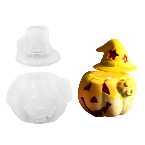 Kürbis Silikonform, Halloween-Kürbis-Kerzenform | Harzformen - Kürbis-Aufbewahrungsbox, Kerzenhalterform, Heimdekoration, Kürbis Silikonform, Halloween-Kürbis-Kerzenform | Harzformen - Kürbis-Aufbewahrungsbox, Kerzenhalterform, Heimdekoration, von Povanjer