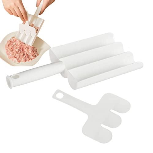 Meat Baller Scoop,3 Scoop Design Ball Maker Tools Set mit langem Griff - Professionelles, einfach zu verwendendes Fleischbällchen-Zubehör für Hot Pot, Backen, Kochen von Povanjer