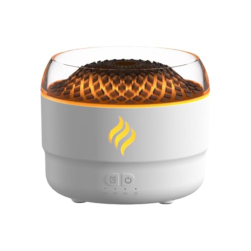 Persönlicher Luftbefeuchter für Büro, Aromatherapie-Diffusor, Aromatherapie-Diffusor, Vulkan-Aromatherapie-Diffusor, automatische Abschaltung, Aromatherapie-Diffusor, weiß, Luftbefeuchter Persönlicher Luftbefeuchter für Büro, Aromatherapie-Diffusor, Aromatherapie-Diffusor, Vulkan-Aromatherapie-Diffusor, automatische Abschaltung, Aromatherapie-Diffusor, weiß, Luftbefeuchter von Povanjer