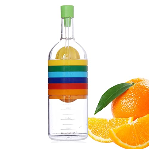Povanjer 8 in 1 Flasche Küchenhelfer - Küchenpresse in Flaschenform,Multi-Küchenhelfer-Maker für Trichter, Entsafter, Zitronenpresse, Gewürzreibe, Eierstampfer von Povanjer