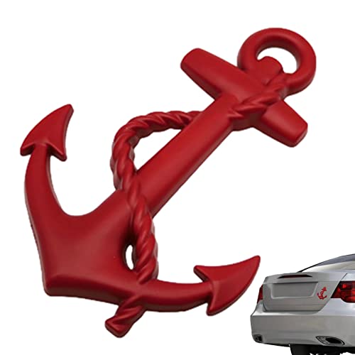 Povanjer Anker-Abzeichen Anker-Aufkleber, Türaufkleber Mit Seitlichem Metalllogo Und Logo Auf Der Rückseite | Car Boats Body Dekoratives Tragbares Und Kompaktes Selbstklebendes Auto von Povanjer