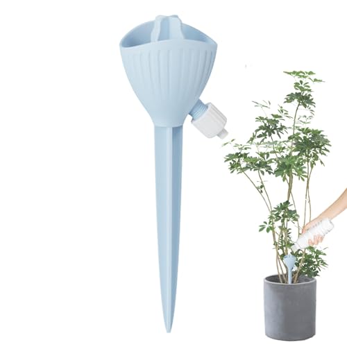 Automatischer Wassertropfer, Tränke für | Steckbare Tränke für Blumentopf mit automatischer Bewässerung, einstellbares automatisches Bewässerungsgerät für Blumen, Sturzzubehör für und von Povanjer