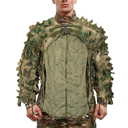 Povanjer Buschkostüm, Atmungsaktiver Ghillie-Anzug für die Truthahnjagd, Jagdkleidung Krieger Ghillie Anzug Kostüm Camo Outfit für die Dschungeljagd Povanjer Buschkostüm, Atmungsaktiver Ghillie-Anzug für die Truthahnjagd, Jagdkleidung Krieger Ghillie Anzug Kostüm Camo Outfit für die Dschungeljagd von Povanjer