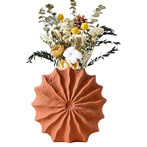 Povanjer Dekorative Blumenvasen,Conch Blumentöpfe | Moderne Blumenvasen zum Dekorieren von Wohnzimmer, Esstisch, Küche, Schlafzimmer, Büro von Povanjer